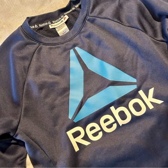 Kid’s Reebok Navy Blue Sweatshirt with Crew Neck Size Medium (8) - Picture 1 of 4